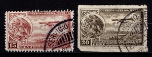 Mexico 1929 Airmail, 15c & 20c [Used]