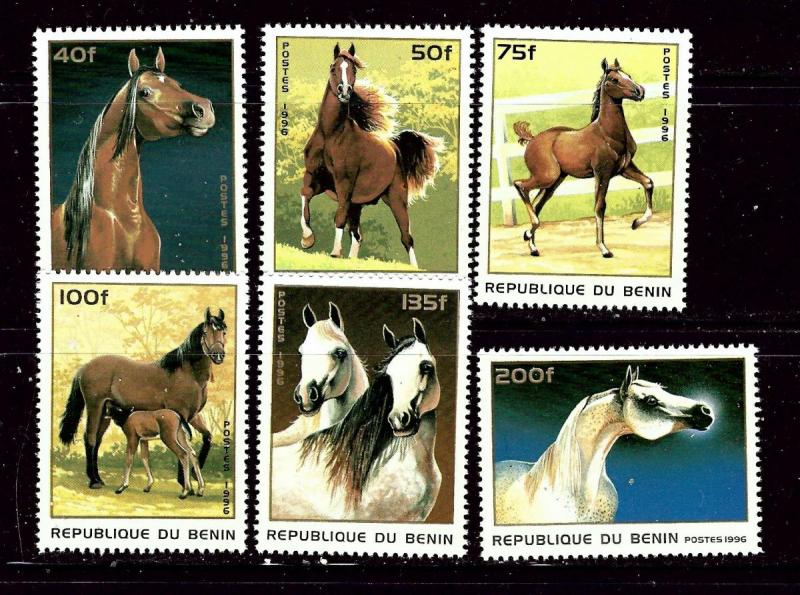 Benin 865-70 MNH 1996 Horses