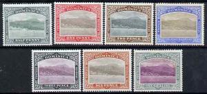 Dominica 1903-07 Roseau Crown CC set to 1s (7 values) mou...