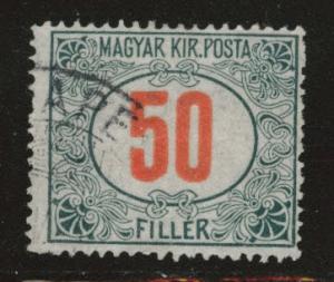 Hungary Scott J38 Used from 1915-1922 Postage due set