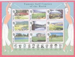 Nevis #1021 Mint (NH) Souvenir Sheet