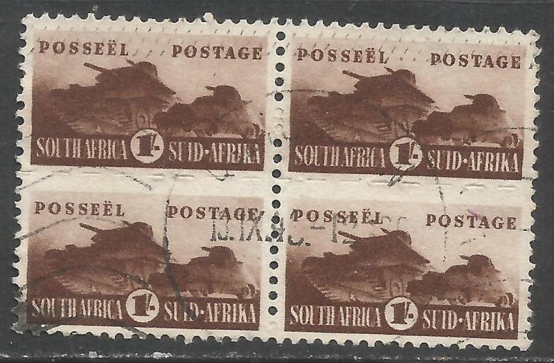 SOUTH AFRICA 97 VFU BLOCK OF 4 W217-3