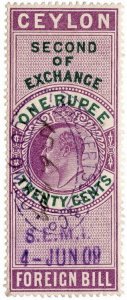 (I.B) Ceylon Revenue : Foreign Bill 1R 20c (Second)