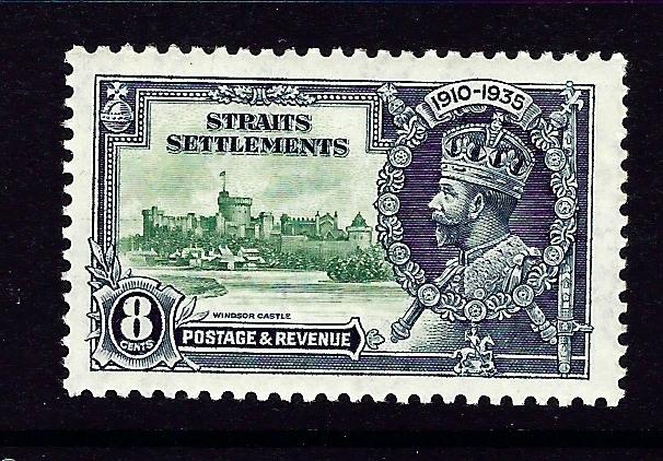 Straits Settlements 214 MH 1935 KGV Silver Jubilee