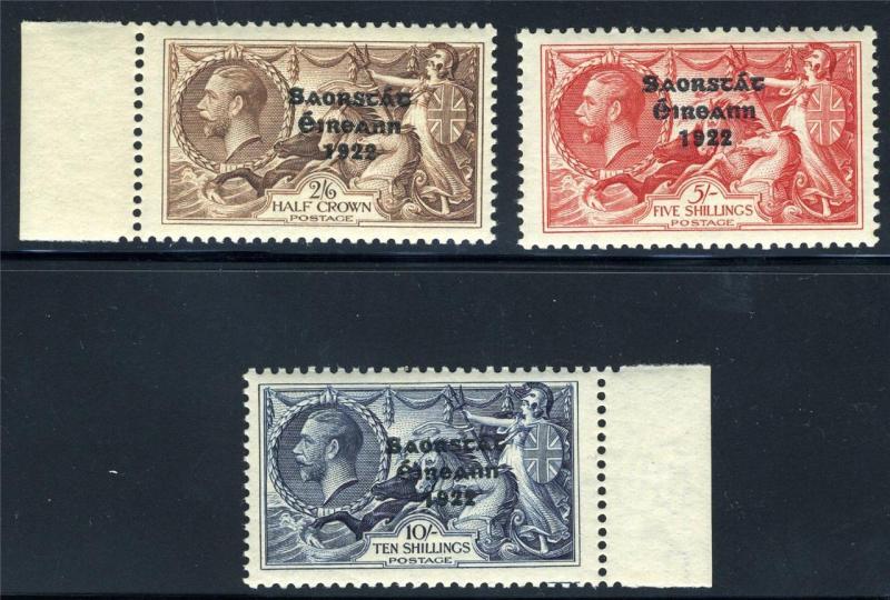 IRELAND SCOTT# 93-95 SG# 99-101 MINT NEVER HINGED AS SHOWN