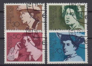 Germany 1975 Sc#1155-1158 Mi#826-829 used (BU1050)