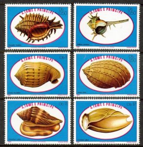 1981 Sao Tome and Principe 680-685 Marine fauna - Sea Shells 14,00 €