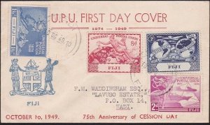 FIJI 1949 UPU set on FDC ex Suva...........................................B4391