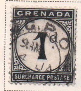 Grenada Sc J11 1921 1d postage due stamp used