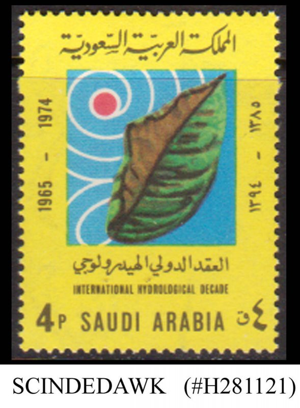 SAUDI ARABIA - 1973 INTERNATIONAL HYDROLOGICAL DECADE - 1V - MINT NH