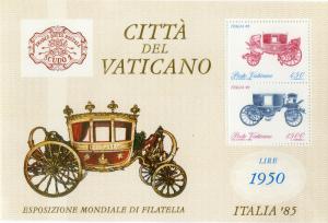 VATICAN 767a MNH S/S SCV $3.25 BIN $2.00 STAGE COACHES