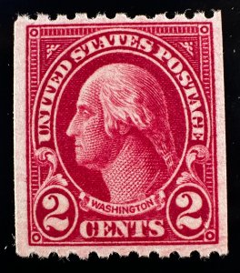 US Scott #606a Carmine Lake M OG NH Coil Single VF + PSE Certificate & #606