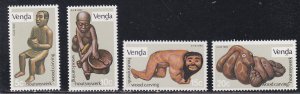 South Africa - Venda # 24-27, Wood Carvings, Mint NH, 1/2 Cat.