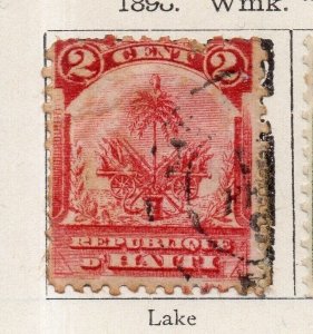 Haiti 1898 Early Issue Fine Used 2c. NW-253088