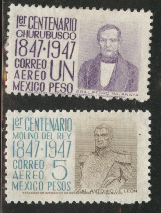 MEXICO Scott C183-184 1942 airmail short set