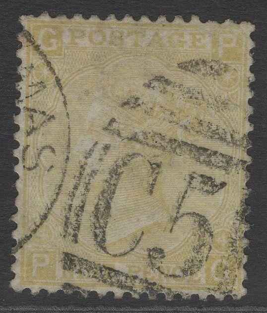 GB USED ABROAD IN DANISH WEST INDIES SGZ26 1867 9d STRAW USED