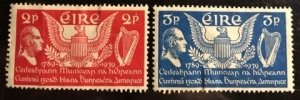 Ireland Scott# 103-104 F/VF Unused set Cat $13.00