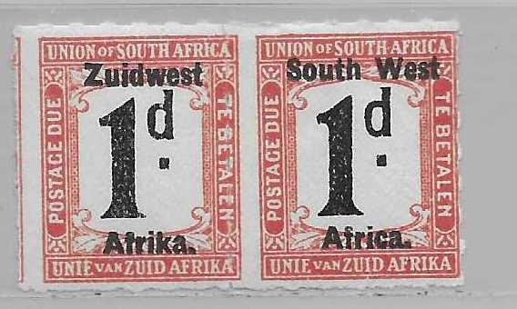 South West Africa J16 Postage Due MLH