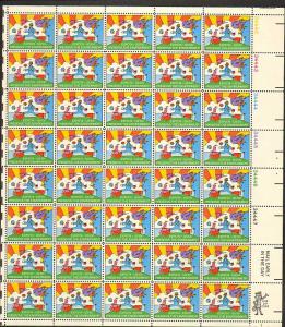 US #1527 Mint Sheet Peter Max 