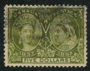 Canada SC# 65 (SG# 140) Victoria Jubilee $5.00 canceled