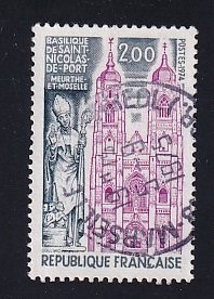 France  #1405  used  1974    basilica St Nicolas de Porte  2fr