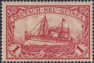 German New Guinea Sc# 16 Kaiser's Yacht 1901 1 mark MMLH CV $9.00 