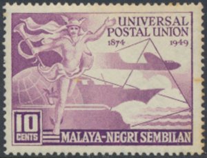 Negri Sembilan  Malaya  SC#  59  Mint with hinge UPU  see details & scans