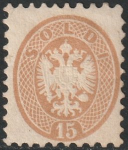 Lombardy Venetia 1864 Sc 24 MNG(*)