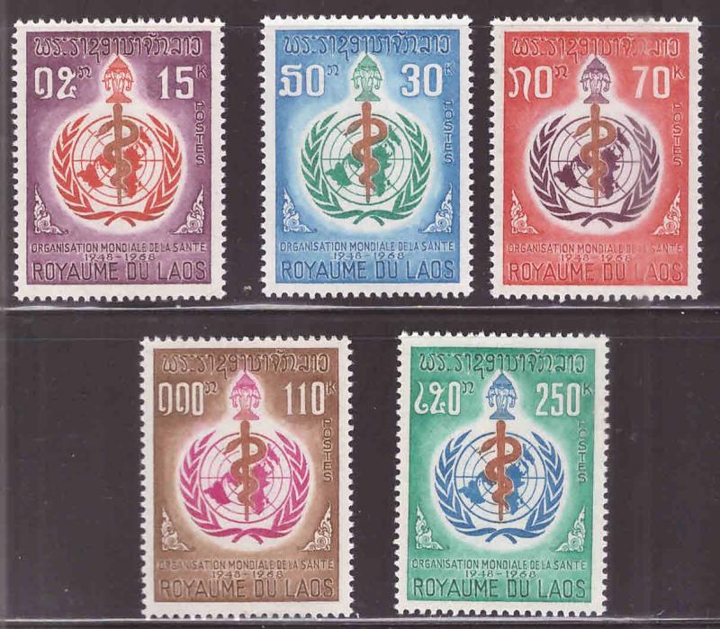 LAOS Scott 163-167 MNH** set