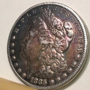 1885 Morgan Silver Dollar Beautifully Toned [Copper Like] RF #203783758251