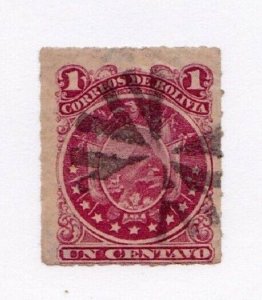 Bolivia stamp #24, used, CV $3.00