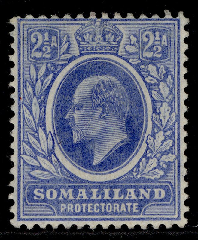 SOMALILAND PROTECTORATE EDVII SG48, 2½a bright blue, M MINT.