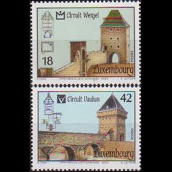 LUXEMBOURG 2000 - Scott# 1040-1 Buildings Set of 2 NH