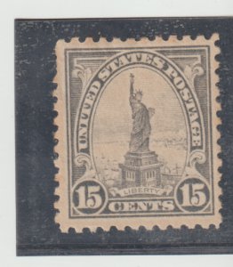 US Scott #566 Liberty Gray 15¢ Perf 11 Flat Press  MH