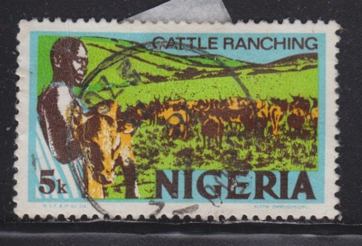 Nigeria 294 Cattle Ranching 1974 - Error