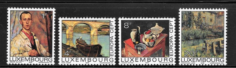 Luxembourg Scott 559-62 MNHOG - 1975 Cultural Series - SCV $4.75