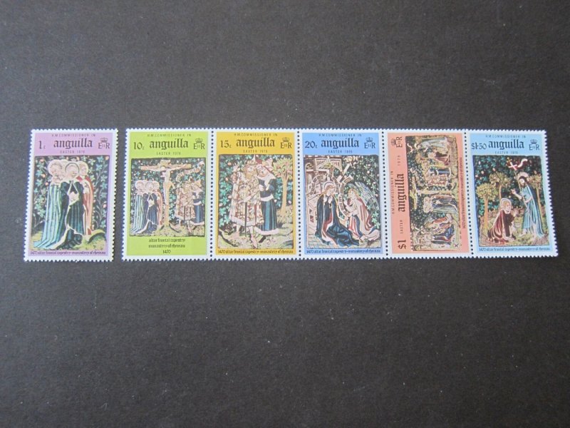 Anguilla 1976 Sc 258b Christmas Religion set MNH