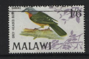 Malawi   #102  used  1968  birds  1sh6p