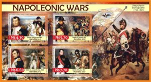 Stamps. Napoleon Bonaparte 2017 1+1 sheets perforated  MNH** Namibia