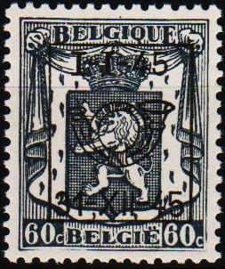 Belgium. 1945 60c (Pre Cancel) Unmounted Mint