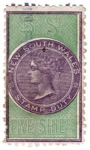 (I.B) Australia - NSW Revenue : Stamp Duty 5/-