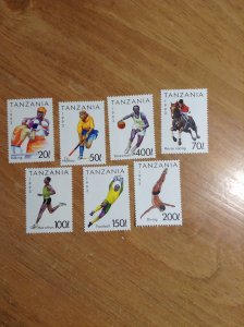 Tanzania  #  1018-1024  MNH