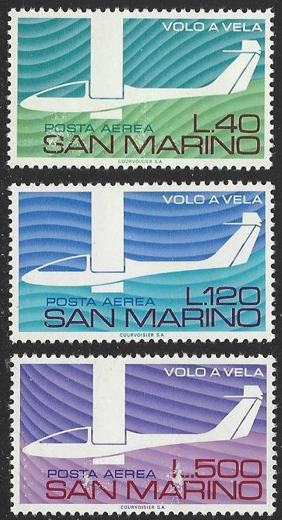 San Marino #C130-C132 MNH Full Set of 3 Airmail Stamps