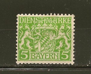 Bavaria SC#O7 Official Mint Hinged