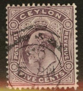 Ceylon Scott 181 Used  KEVII stamp wmk 3 1904