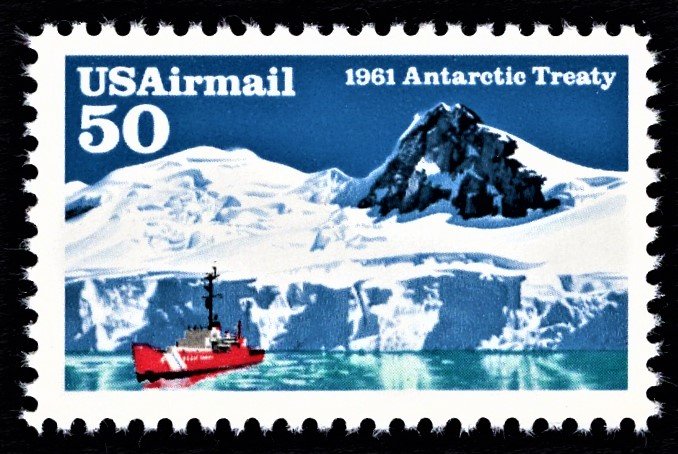 US C130 MNH VF 50 Cent 1961 Antarctic Treaty