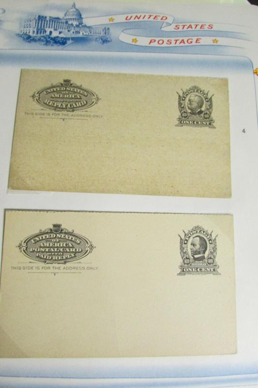 US stamps Postal Card and Reply Early Collection