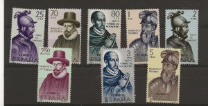 Thematic stamps SPAIN 1964 Explorers 4th set of 8 sg.1683-90 MNH