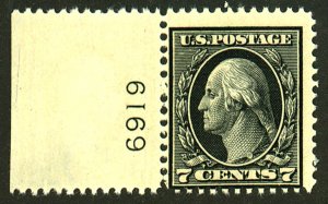 U.S. #407 MINT PL# SINGLE OG NH
