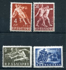 BULGARIA 1949 SPORTS ISSUE SCOTT 663-666 PERFECT MNH